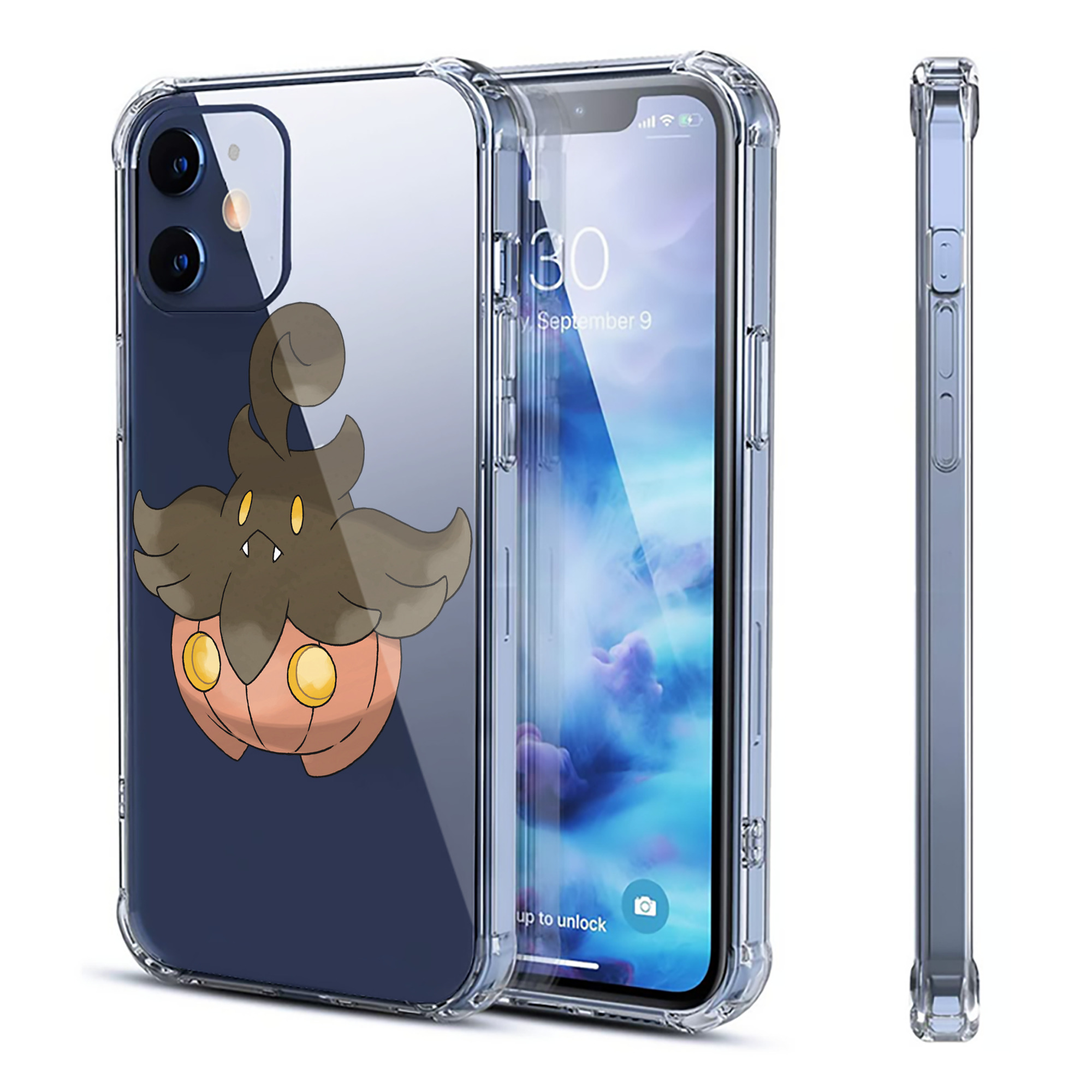（画像用） ポケットモンスター Pokémon 【iPhone 12シリーズ対応】透明スマホケース（クリアソフトケース）